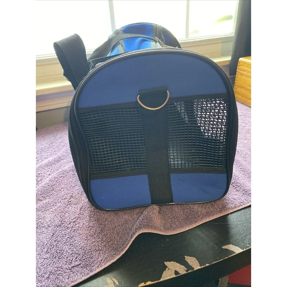 Fashion Pet Travel Gear Small Dog Cat Carrier‎ Blue Pre Owned